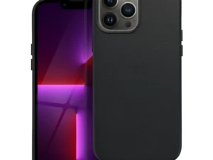 LEATHER MAG COVER case for IPHONE 13 Pro Max black