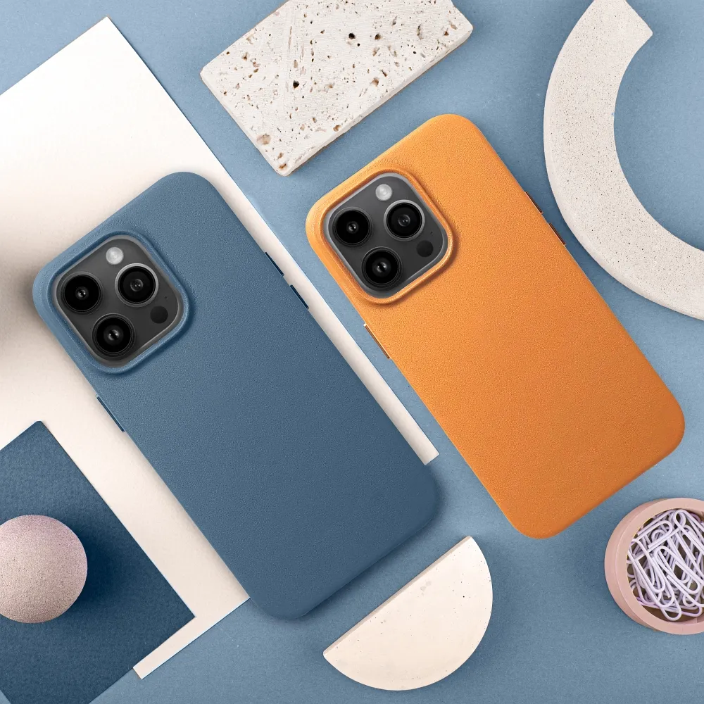 LEATHER MAG COVER case for IPHONE 12 Pro Max indigo blue - Image 8