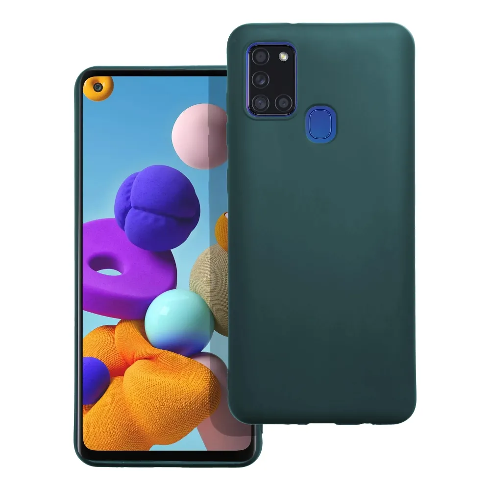 MATT case for SAMSUNG A21S dark green