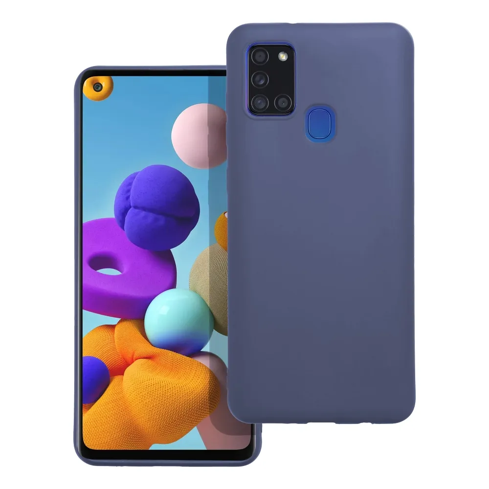 MATT case for SAMSUNG A21S blue