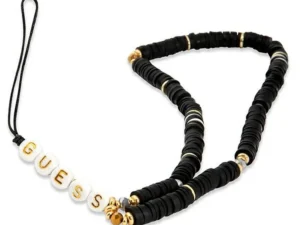 GUESS phone strap GUSTPEARK (Heishi Beads) black