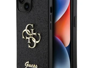 GUESS case for IPHONE 15 GUHCP15SHG4SGK (Fixed Glitter Big 4G) black