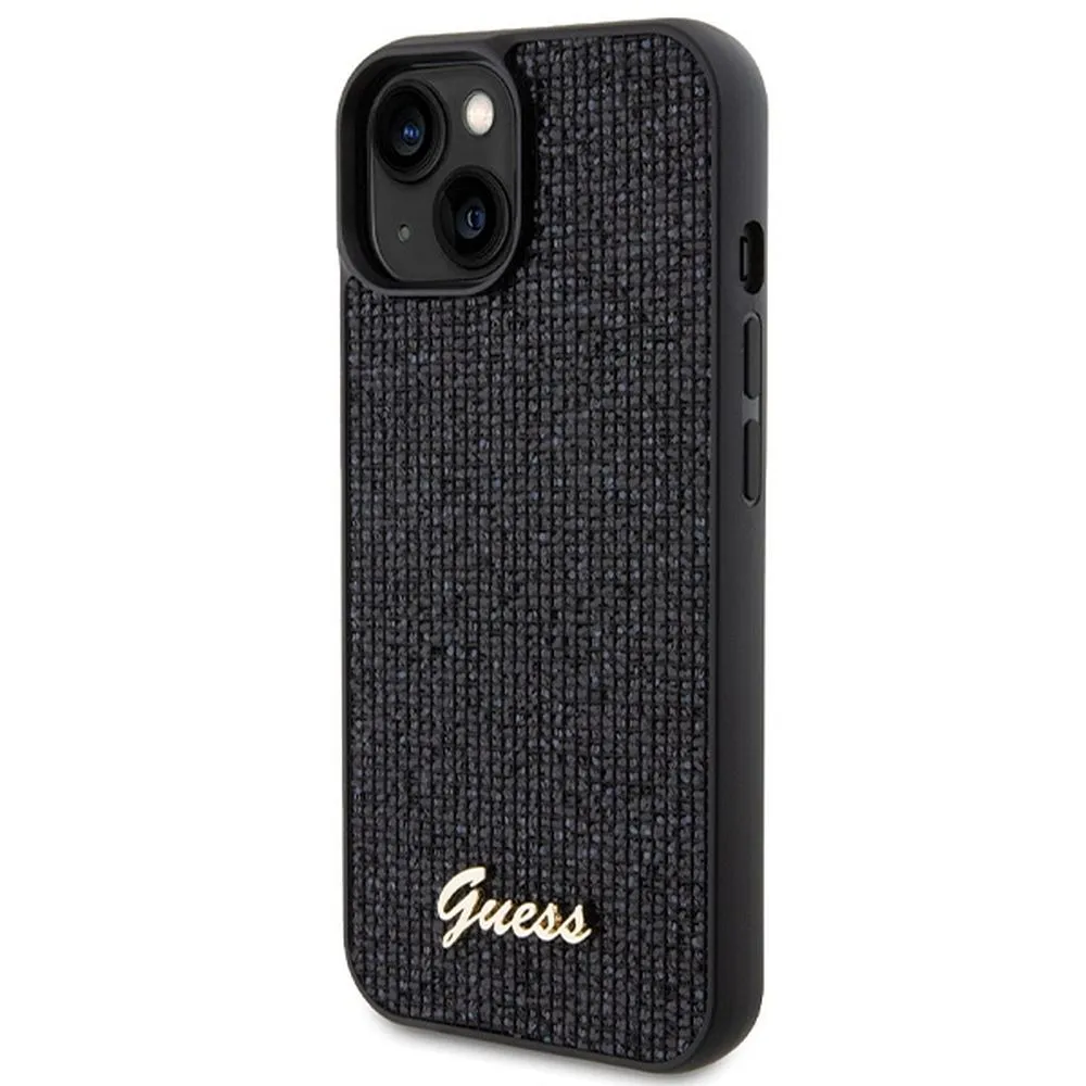 GUESS case for IPHONE 15 GUHCP15SPMSDGSK (Disco Script Metal) black - Image 7