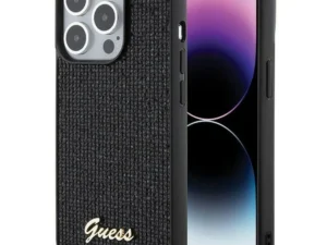GUESS case for IPHONE 15 Plus GUHCP15LPMSDGSK (Disco Script Metal) black