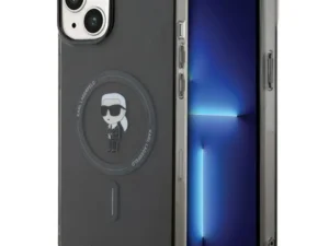 KARL LAGERFELD case for IPHONE 15 Plus KLHMP15MHFCKNOK (Ikonik + MAG) black
