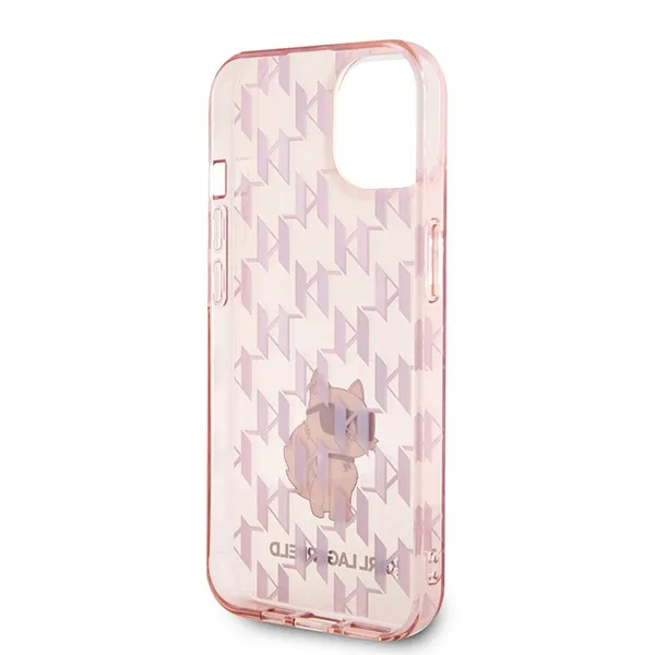 KARL LAGERFELD case for IPHONE 15 KLHCP15SHNCMKLP (Monogram) pink - Image 4