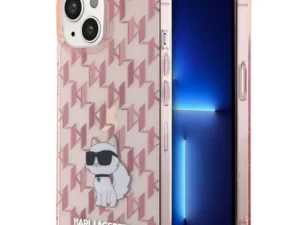 KARL LAGERFELD case for IPHONE 15 KLHCP15SHNCMKLP (Monogram) pink