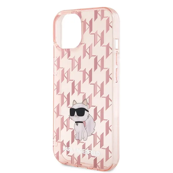 KARL LAGERFELD case for IPHONE 15 KLHCP15SHNCMKLP (Monogram) pink - Image 3