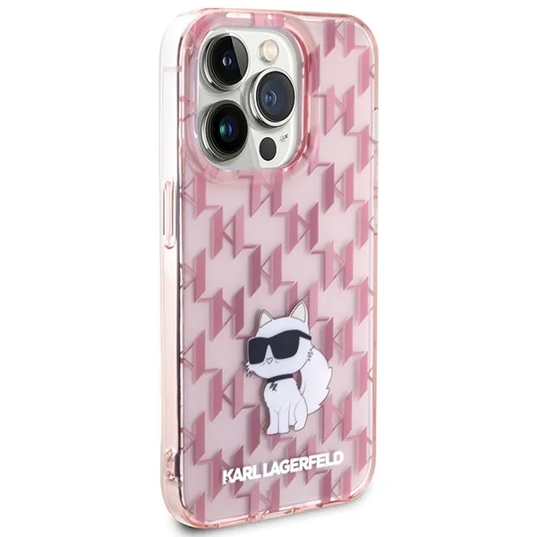 KARL LAGERFELD case for IPHONE 15 Pro KLHCP15LHNCMKLP (Monogram) pink - Image 4