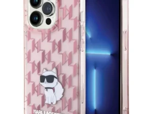 KARL LAGERFELD case for IPHONE 15 Pro Max KLHCP15XHNCMKLP (Monogram) pink
