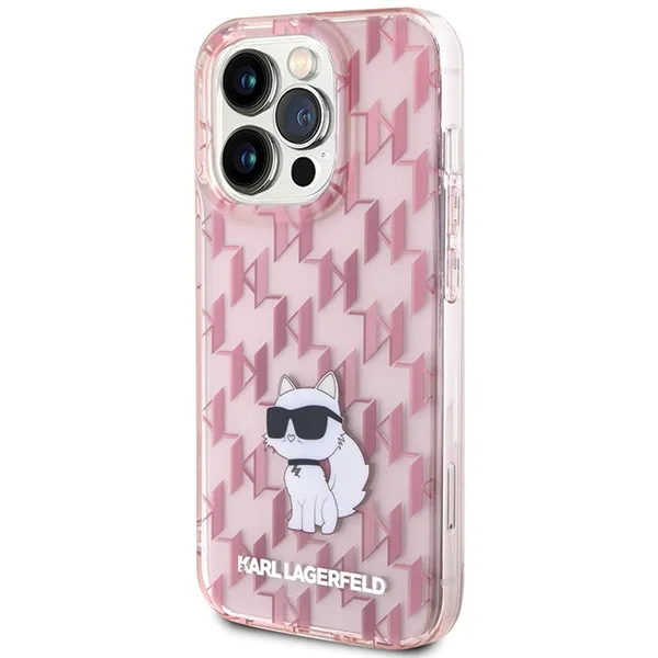 KARL LAGERFELD case for IPHONE 15 Pro Max KLHCP15XHNCMKLP (Monogram) pink - Image 2
