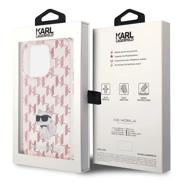 KARL LAGERFELD case for IPHONE 15 Pro Max KLHCP15XHNCMKLP (Monogram) pink - Image 8