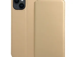 DUAL POCKET Book case for IPHONE 14 Plus gold
