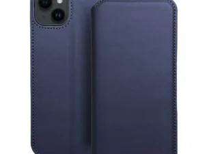 DUAL POCKET Book case for IPHONE 14 Plus navy