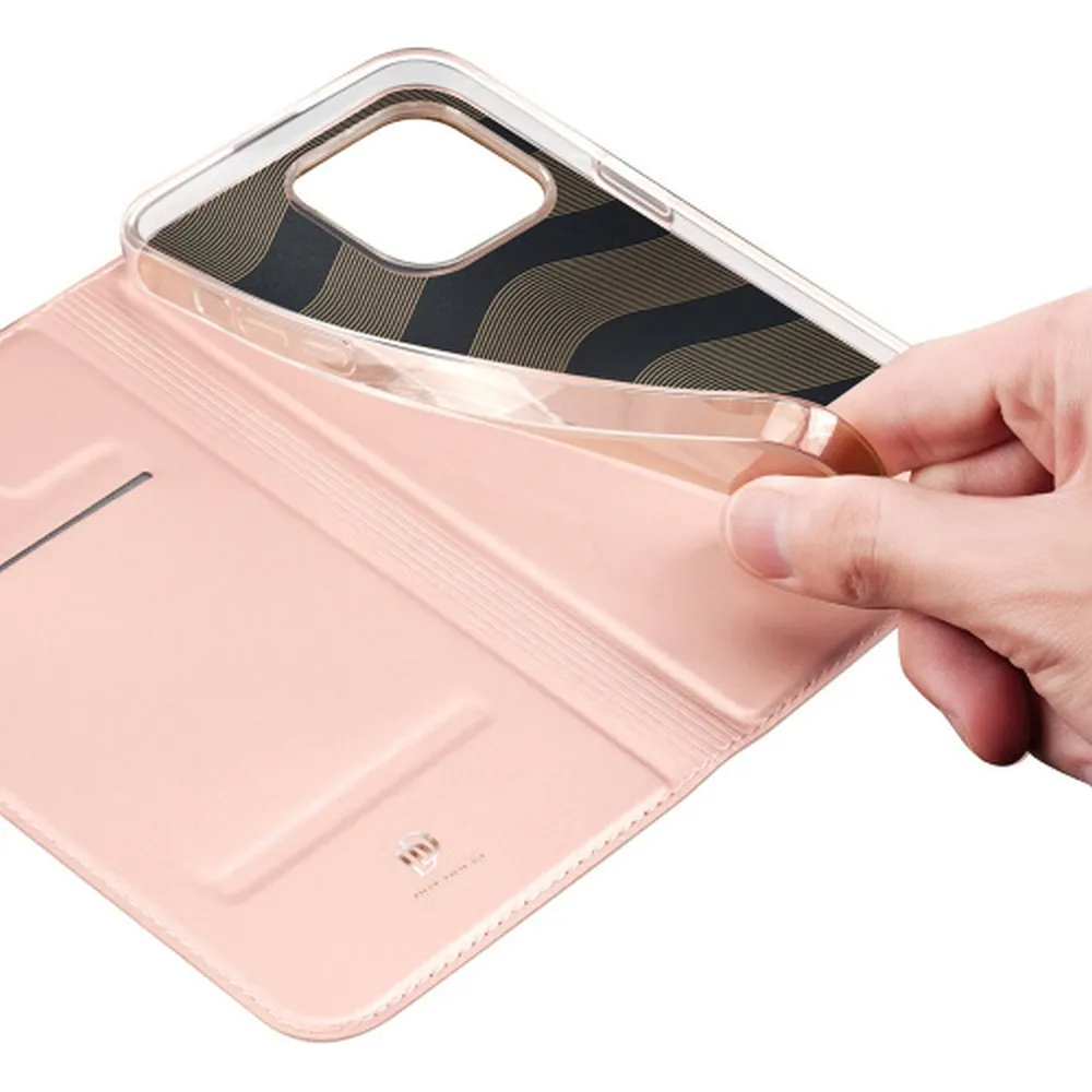 DUX DUCIS wallet case SKIN PRO for IPHONE 15 Pro Max rose - Image 2