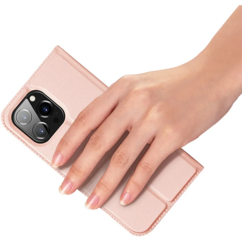 DUX DUCIS wallet case SKIN PRO for IPHONE 15 Pro Max rose - Image 3
