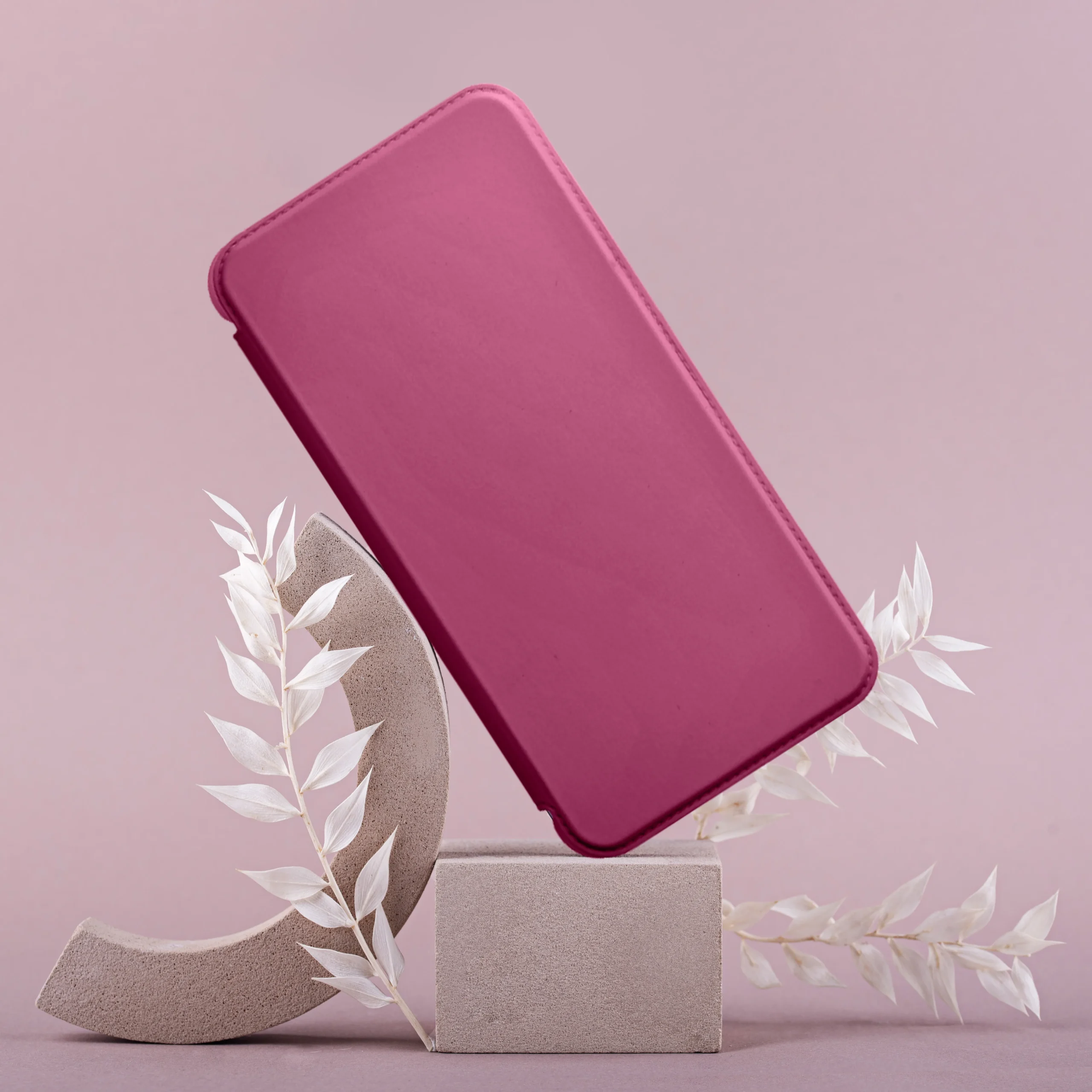 PIANO Book case for Xiaomi Redmi 9C / 9C NFC magenta - Image 6