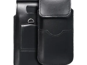 ROYAL - Leather universal flap pocket / black - Size M - IPHONE 5 / NOKIA S5610 / LUMIA 230