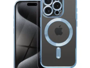 ELECTRO MAG COVER case compatible with MagSafe for IPHONE 15 Pro blue