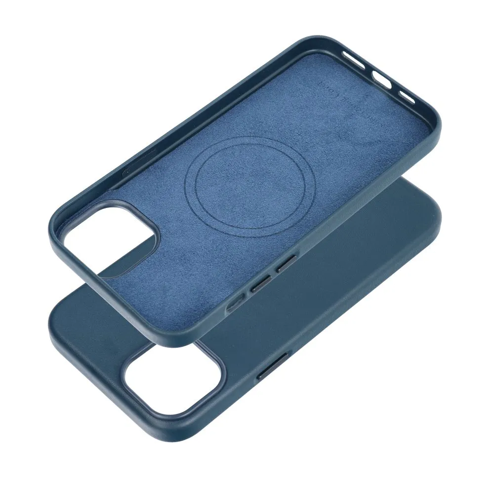 LEATHER MAG COVER case for IPHONE 15 Plus indigo blue - Image 2