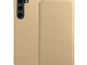 DUAL POCKET Book case for SAMSUNG S23 Plus gold