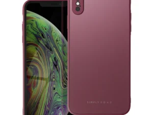 Roar Matte Glass Case  - for iPhone XS Max claret
