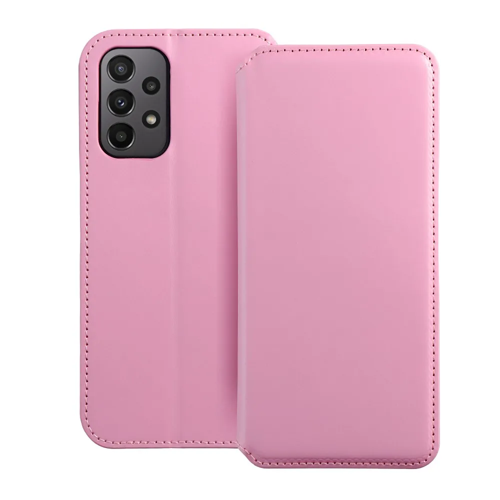 DUAL POCKET Book case for SAMSUNG A23 5G light pink