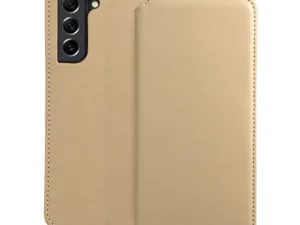 DUAL POCKET Book case for SAMSUNG S21 FE gold