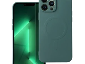 SILICONE MAG COVER case compatible with MagSafe for IPHONE 13 Pro army green