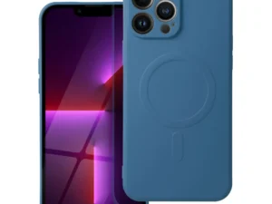 SILICONE MAG COVER case compatible with MagSafe for IPHONE 13 Pro Max blue