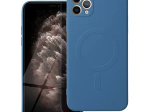 SILICONE MAG COVER case compatible with MagSafe for IPHONE 11 Pro Max blue