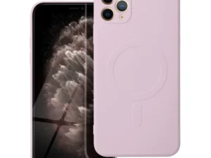 SILICONE MAG COVER case compatible with MagSafe for IPHONE 11 Pro Max pink
