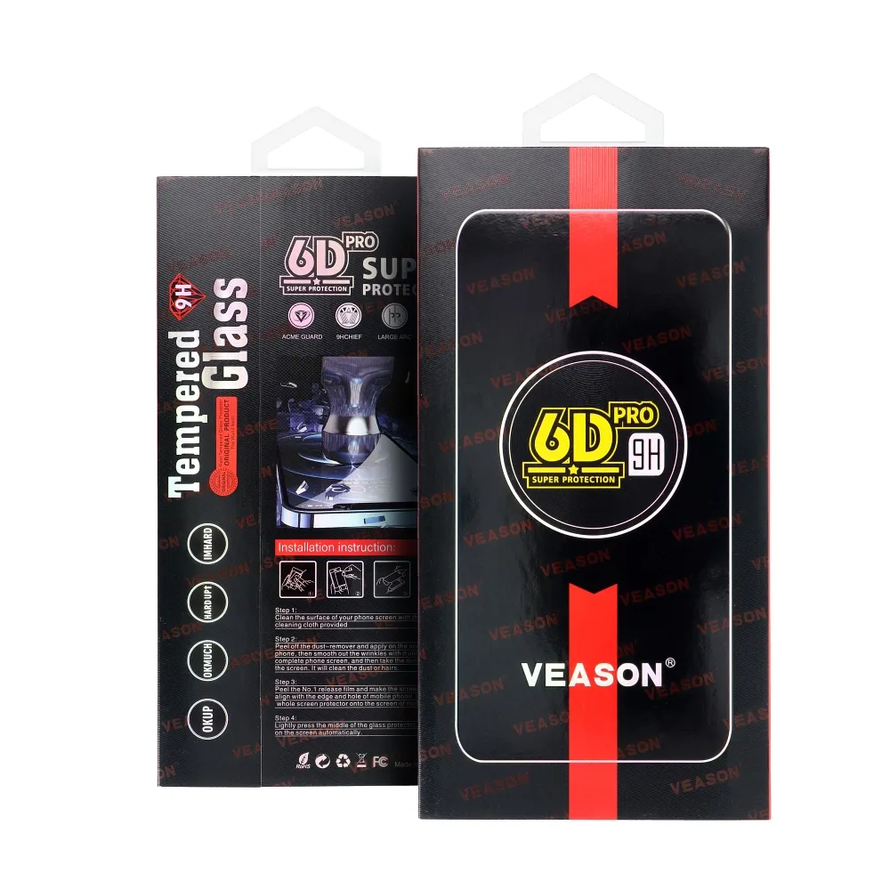 6D Pro Veason Glass - for Iphone 7 / 8 / SE 2020 / SE 2022 black