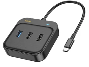 HOCO adapter HUB 5in1 Type C HB36 0,2 m black