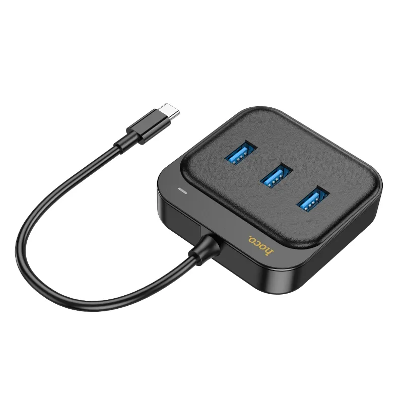 HOCO adapter HUB 4in1 Type C HB35 0,2 m black - Image 2