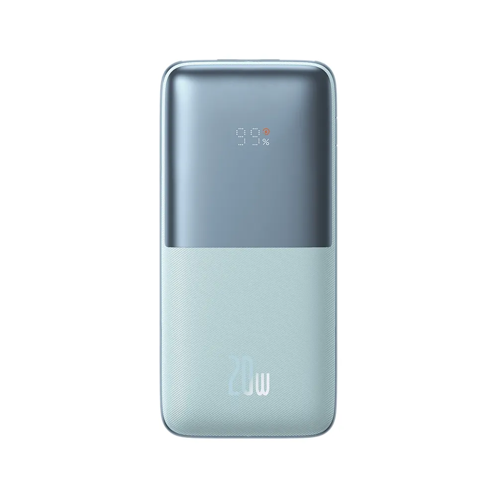 BASEUS powerbank 10 000 mAh + cable USB A to Type C PD QC3.0 3A 20W PPBD040103 blue - Image 5