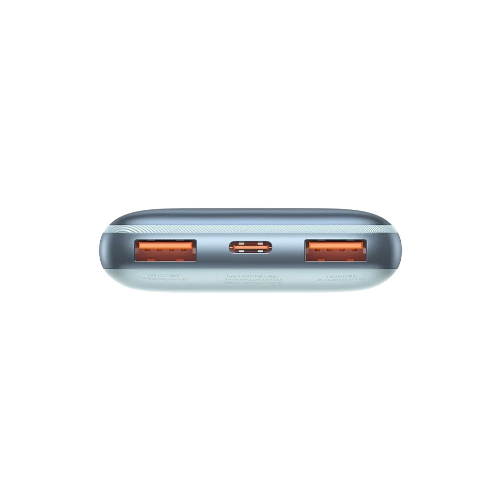 BASEUS powerbank 10 000 mAh + cable USB A to Type C PD QC3.0 3A 20W PPBD040103 blue - Image 7