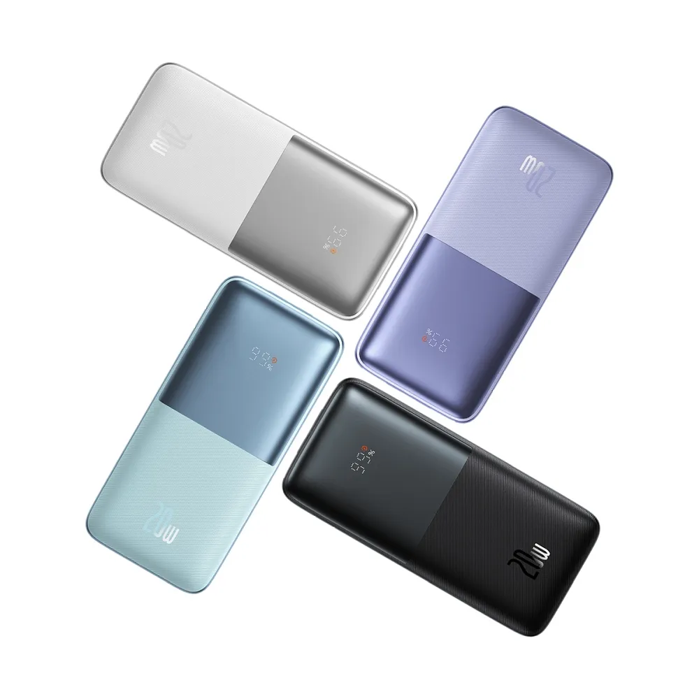 BASEUS powerbank 10 000 mAh + cable USB A to Type C PD QC3.0 3A 20W PPBD040103 blue - Image 6