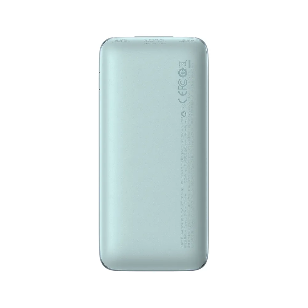 BASEUS powerbank 10 000 mAh + cable USB A to Type C PD QC3.0 3A 20W PPBD040103 blue - Image 2