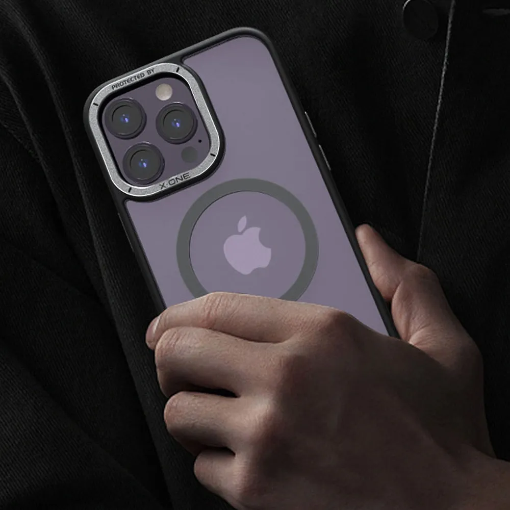 X-ONE Dropguard Magnetic Case Air (MagSafe compatible) - for Apple iPhone 14 Pro black - Image 7