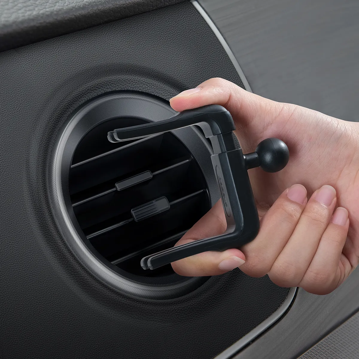 BASEUS gravity car holder for round air vent SUJS030013 dark gray - Image 8