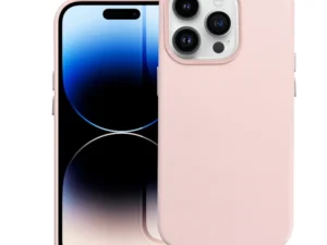 LEATHER MAG COVER case for IPHONE 14 Pro sand pink