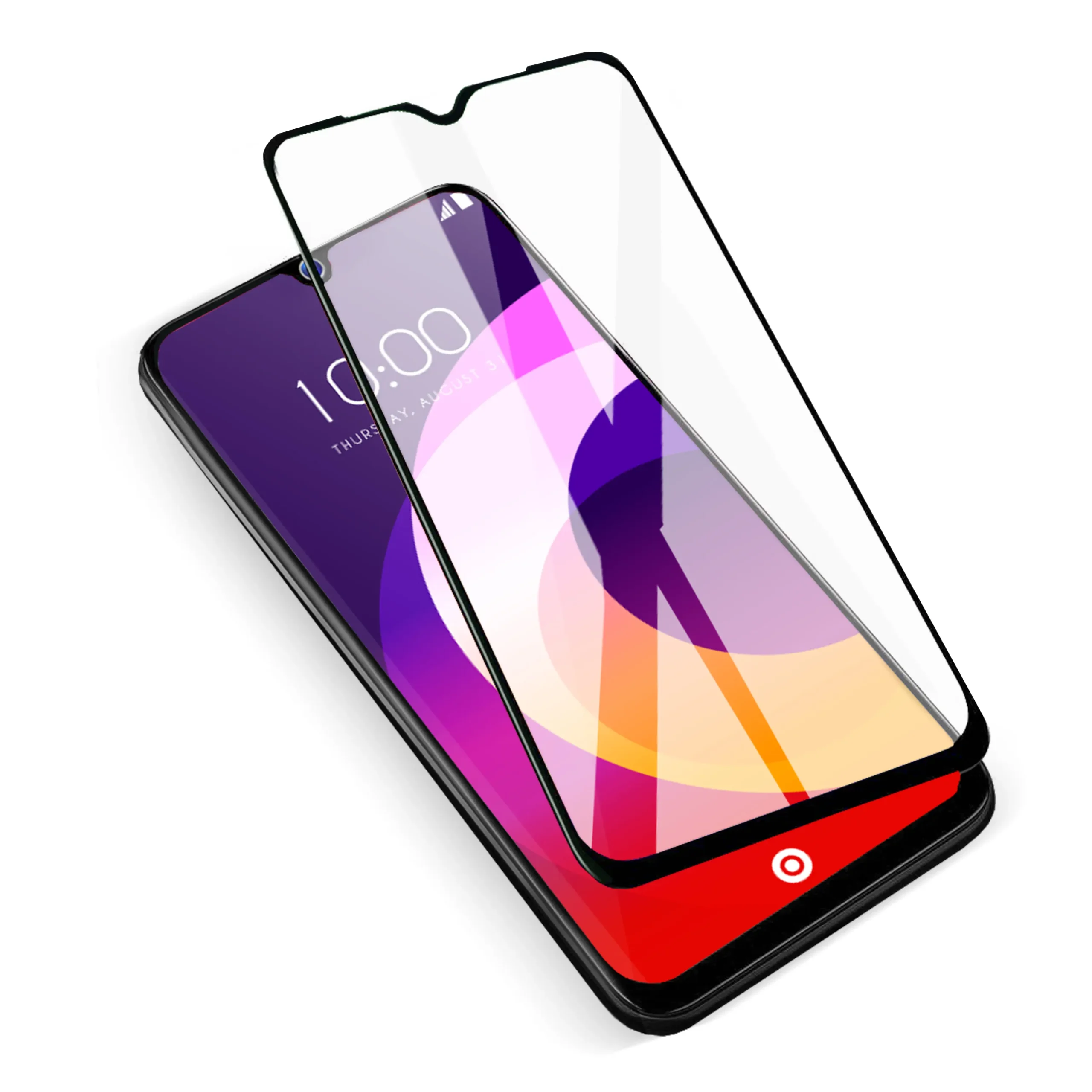 5D teljes felületű ragasztott kerámiaüveg – Samsung Galaxy A54 5G / S23 FE készülékekhez, fekete - Image 2