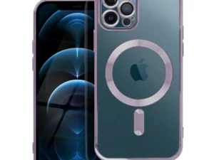 ELECTRO MAG COVER case compatible with MagSafe for IPHONE 12 Pro deep purple