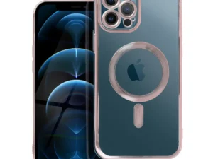 ELECTRO MAG COVER case compatible with MagSafe for IPHONE 12 Pro Max rose gold
