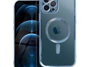 ELECTRO MAG COVER case compatible with MagSafe for IPHONE 12 Pro Max blue
