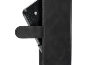 Universal book case COMMON size S for IPHONE 12 / 13 / SAMSUNG S6 / A5 2016 / XCOVER 4 / S22 / HUAWEI P8 2017 black
