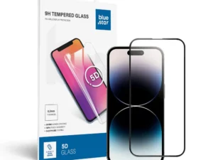 Tempered Glass Blue Star - APP IPHONE 14 Pro 5D Full Cover black