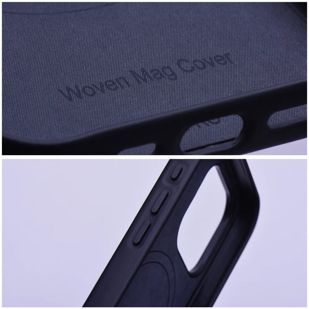 WOVEN MAG COVER case compatible with MagSafe for IPHONE 13 Pro black - Image 4