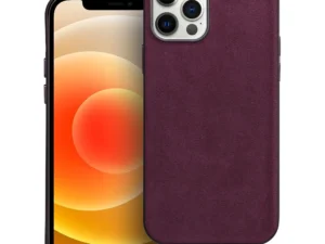 WOVEN MAG COVER case compatible with MagSafe for IPHONE 12 Pro burgundy